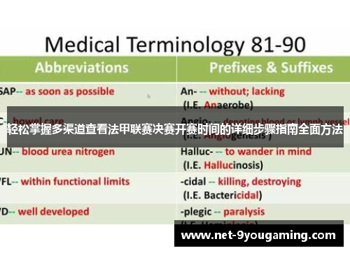 轻松掌握多渠道查看法甲联赛决赛开赛时间的详细步骤指南全面方法 轻松掌握多渠道查看法甲联赛决赛开赛时间的详细步骤指南全面方法